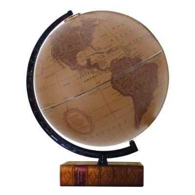Keats Leather Globe On Book